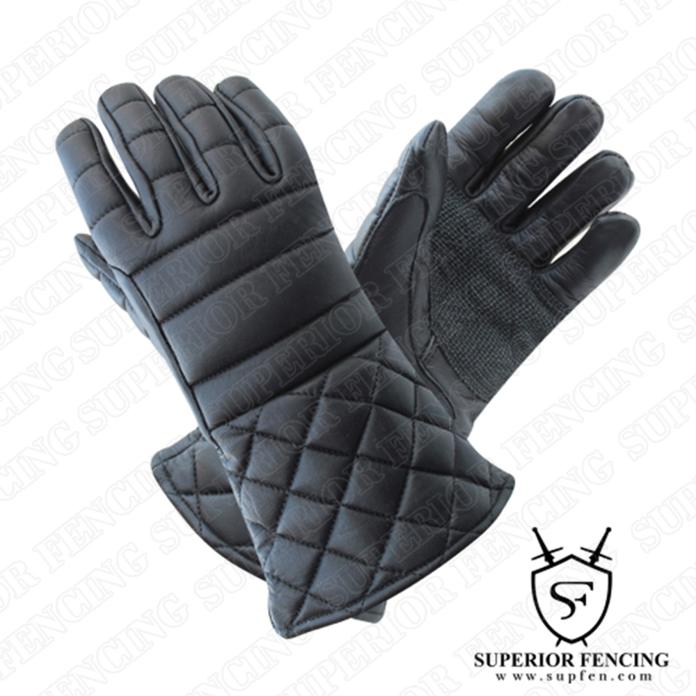 SF Leather padded fencing gloves